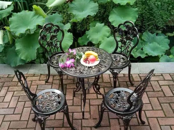 Bộ bàn ghế hợp kim nhôm đúc