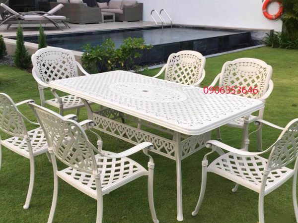 Bộ bàn ghế sân vườn nhôm đúc TPHCM