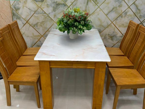 Bộ bàn ăn mặt đá 6 ghế