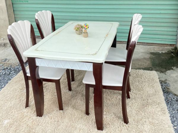 Bộ bàn ăn 4 ghế mặt đá