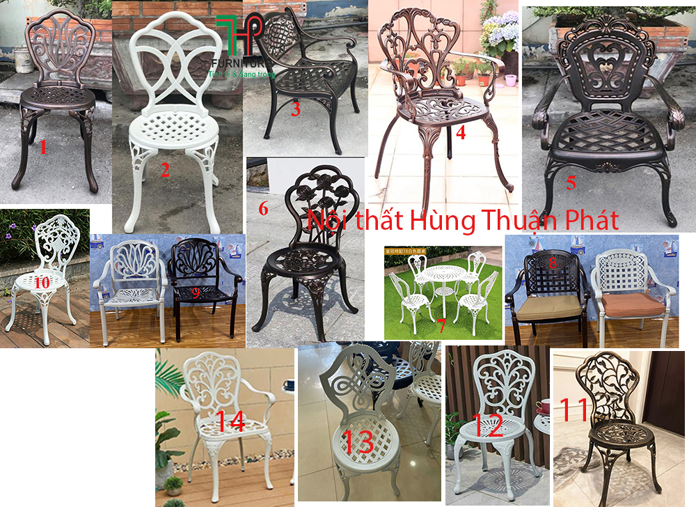 14 mẫu ghế đầy đủ