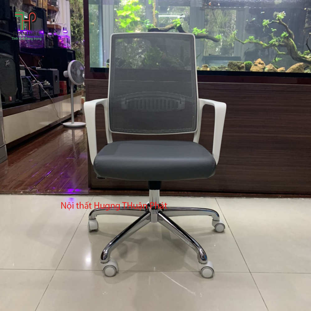 ghế lưới văn phòng chân xoay